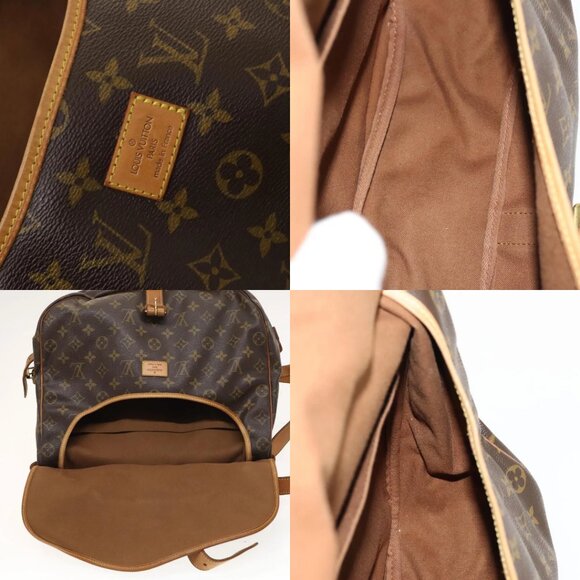 LOUIS VUITTON Monogram Saumur 35 Shoulder Bag M42254 LV Auth 128972 - Picture 14 of 15
